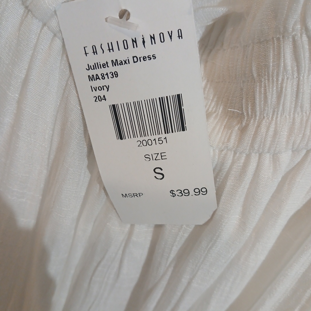 Fashion Nova Ivory Maxi Dress